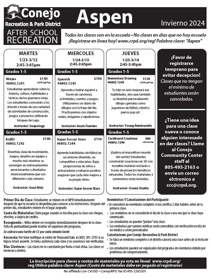  CRPD Winter Session